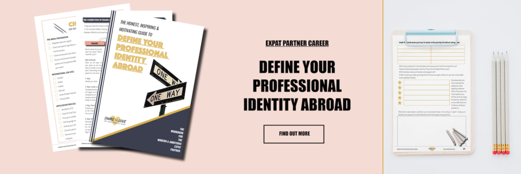 workbook, expat partner, career planning, sharethelove, expat