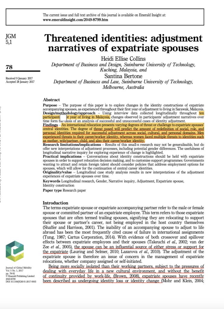 spouse, identity, adjustment